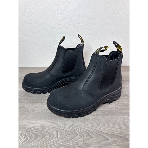 Skechers Workshire Jannit Steel Toe Leather Chelsea Work Boots Women's 6 EU 36 - Picture 2 of 7